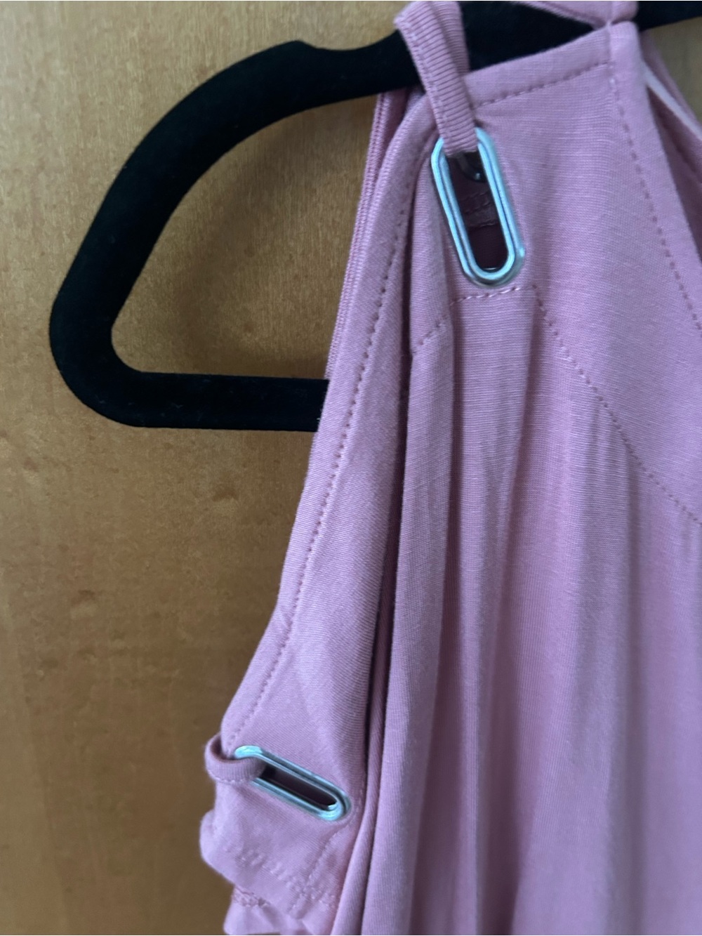 Cable & Gauge Mauve Cold-Shoulder Grommet Top - Picture 3 of 3